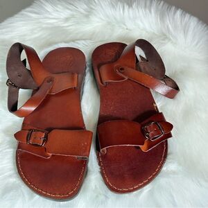 Brown Leather Sandals